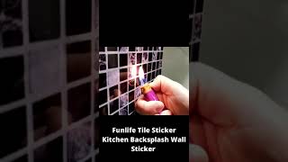 Funlife Tile Sticker Kitchen Backsplash Wall Sticker