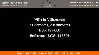 Villa in Villamartin Price 139000 Ref RCG 115324