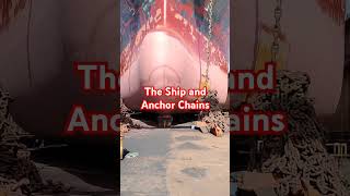 THE SHIP  BULBOUS BOW OF THE SHIP AND ANCHOR CHAIN#trending #trendingvideo