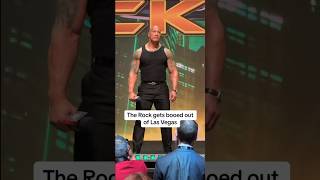 The Rock gets Booed out of Las Vegas 😳 #wwe #wrestling #therock #wow #hollywood #wrestlemania #fyp