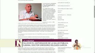 Fallece historiador de la Salud Pública en Cuba: Gregorio Delgado García