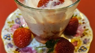 Simple Strawberry Mousse just 3 ingredient