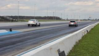 Mercedes GLA 45 AMG vs Ford Taurus SHO - 12 Second Pass