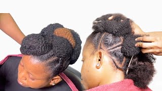 Diy Natural Hairstyle Tutorial / Beautiful Tuck In ROLL And Pin