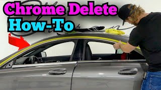 POV DIY How To Wrap Over Chrome Trim - Pre-Tucking Trick / Technique