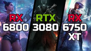 RX 6800 vs RTX 3080 vs RX 6750 XT - Test in 20 Games