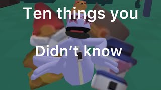 Ten Things You Didn’t know in yeeps