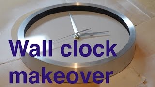 MiniProject. Wall clock face makeover.