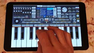 Play with different musical instruments ORG 24 on Fusion 5 Tablet