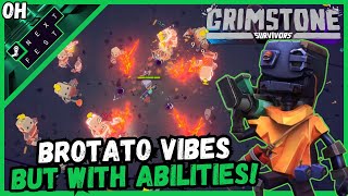 This Game Has BROTATO Vibes! Grimstone Survivor! #SteamNextFest Coverage!