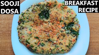 Sooji Breakfast Recipe | Instant Breakfast | Rava Nashta Recipe | Breakfast Recipes