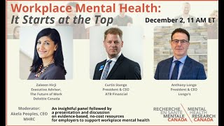 It Starts at the Top - Workplace Mental Health CEO Panel