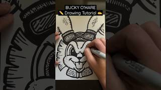 Everyone Can Draw! - BUCKY O’HARE ✍️ Drawing Tutorial 😀✏️ #buckyohare #cartoon #captainbuckyohare￼