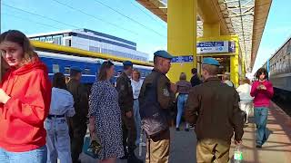 Belarus 🇧🇾 Zugrise von Witebsk nach Minsk Eisenbahn im Belarus.