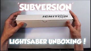 Ignition Saber Co ''Subversion" Lightsaber Hilt Unboxing!