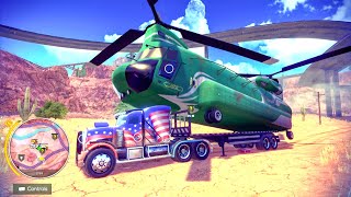 Beast Truck Maximus Carrying MEGA Size Helicopter - Off The Road Unleashed Nintendo Switch Gameplay