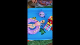 DIY Doll Pool from Cat Litter! 🐱🏊‍♀️ #DIY #creative #funny