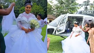 FORTUNE MWIKALI'S GRAND WEDDING 💍 LANDS IN A HELICOPTER, OBINNA THE MC. | MOST EXPENSIVE WEDDING