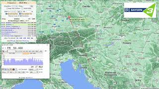 [Tropo] FM DX - BAYERN 3 Radio from Germany - received in Bosnia 489 km (18-12-2022)