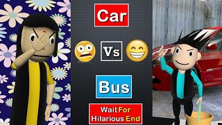 Car Vs Bus😂😀#Shorts | Wait For End 😂 | Most Viral Comdey | #SKFShorts | Ytshorts | Funny Video