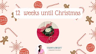 CHRISTMAS EMBELLlSHMENT - PROJECT #6 - 12 WEEKS UNTIL CHRISTMAS #ctmhmaker #sugarscrap #christmas