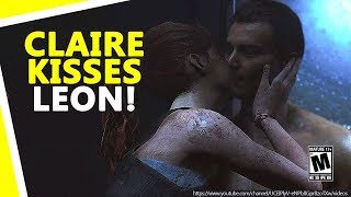 Resident Evil 2 Remake Claire and Leon kiss