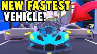 The Brand New Level 10 Beignet Is The New Fastest Vehicle!!? | Roblox Jailbreak Speed Test!