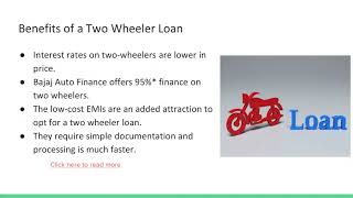 What Are The Benefits of Two Wheeler Loan ?