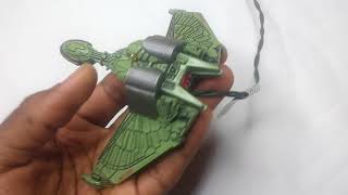 Hallmark Keepsake Xmas Ornament Light Star Trek TNG Klingon Bird Of prey 1994