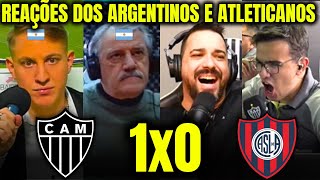 REAÇÕES DOS ARGENTINOS E ATLETICANOS ao ATLÉTICO MG CLASSIFICADO ATLETICO MG 1X0 SAN LORRENZO