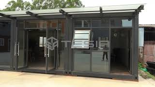 Luxury Ready Made 20FT Light Steel Structure Expandable Prefab Container House