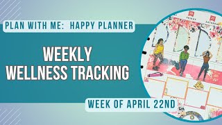 Weekly Fitness and Wellness Tracking | Weekly Planner Setup | Happy Planner