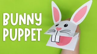 Paper Bunny Puppet | Easy Paper Crafts