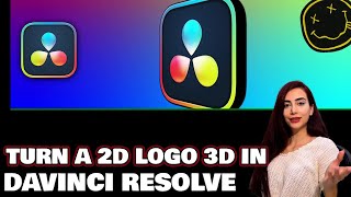 تبدیل لوگو دو بعدی به سه بعدی-Davinci resolve