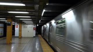 R46 A train FLYING into 14 Street