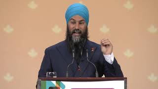 Jagmeet Singh, Chef du NPD au Congrès national du SCFP 2019