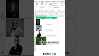 Excel de Hücre içine Resim Gömmek |  #excel751 #kurumsaleğitim #excel