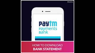 How To Download Paytm Payments Bank Statement?