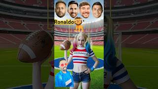 Ronaldo vs Messi Lion 😲 #shorts #shortvideo #mrbeast #ronaldo #soccer #quiz #messi #neymar #usa