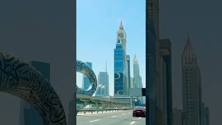 Beautiful Dubai view along the sheikh zayed road #dubai