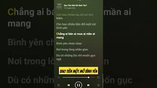 Bao Tiền Một Mớ Bình Yên - 14 Casper, Bon #music #karaoke #hoasenbanmai