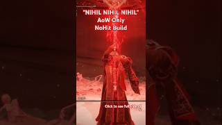 "NIHIL NIHIL NIHIL" AoW Only NoHit Build | Promised Consort Radahn | Elden Ring DLC