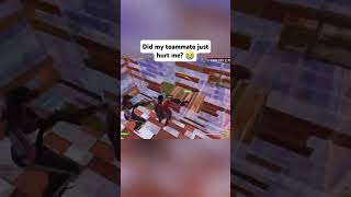 Did My Teammate Just Hit Me For Damage #fortnite #fortniteclips