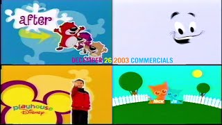 Playhouse Disney & Nick Jr Commercials (December 26, 2003)