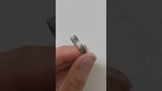 Oxidized silver ring