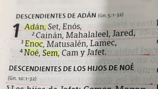 1 Crónicas 1 (Descendientes de Adán) Efesios 3 (Ministerio de Pablo a los gentiles)