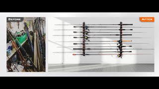 KastKing SafeGuard Fishing Rod Holder for Garage