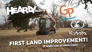 First Land IMPROVEMENT! - GP Rents & Removing Cedars