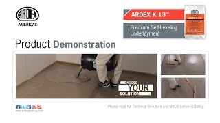 ARDEX K 13™ Choose Dual Water - Demonstration