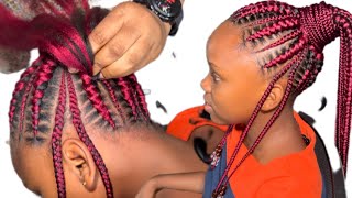 #How to do stitch braids/try this method beginners